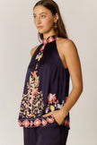 Rubyyaya Gazte Top Burgundy