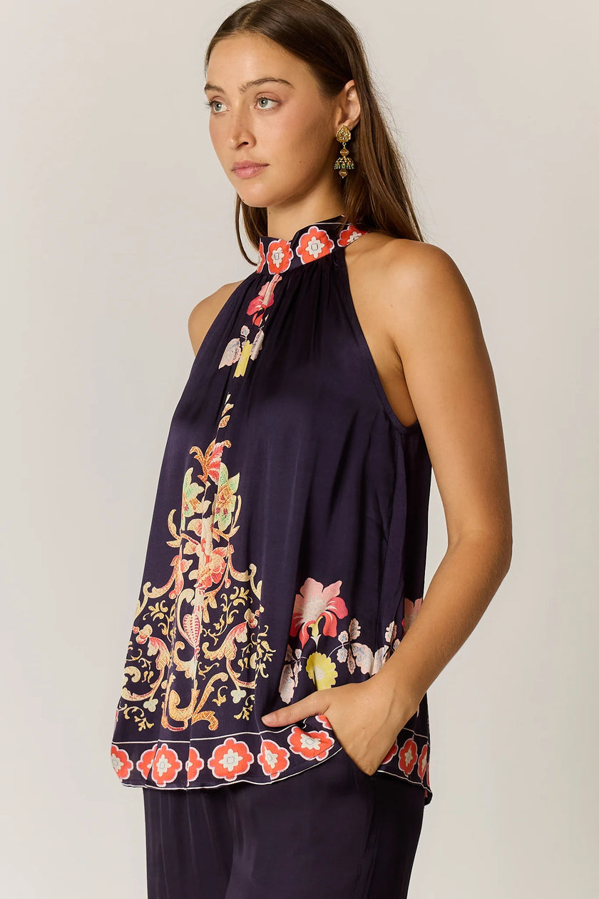 Rubyyaya Gazte Top Burgundy