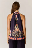 Rubyyaya Gazte Top Burgundy