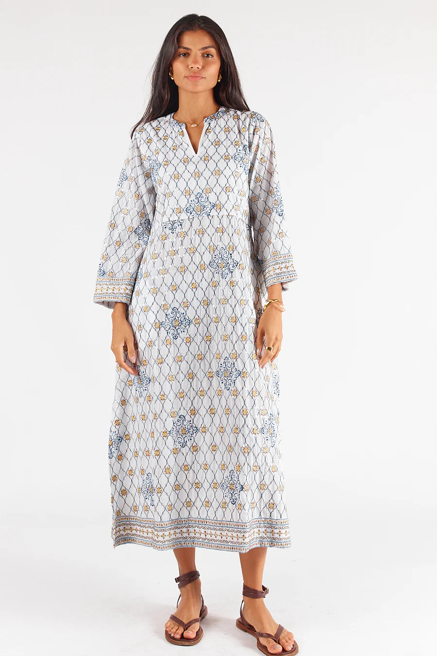 Rubyyaya Jafar Kaftan White