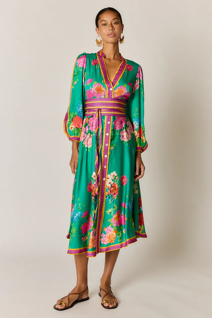 Rubyyaya Liberte Maxi Dress Green