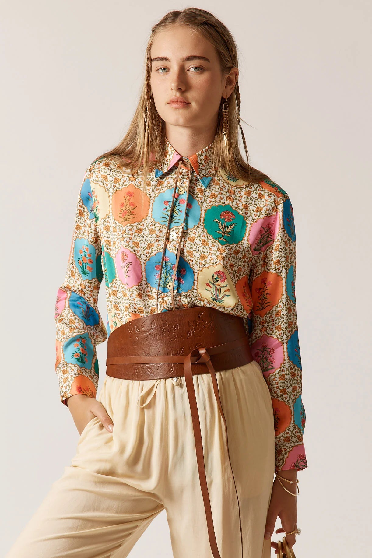 Rubyyaya Marigold Shirt Multi