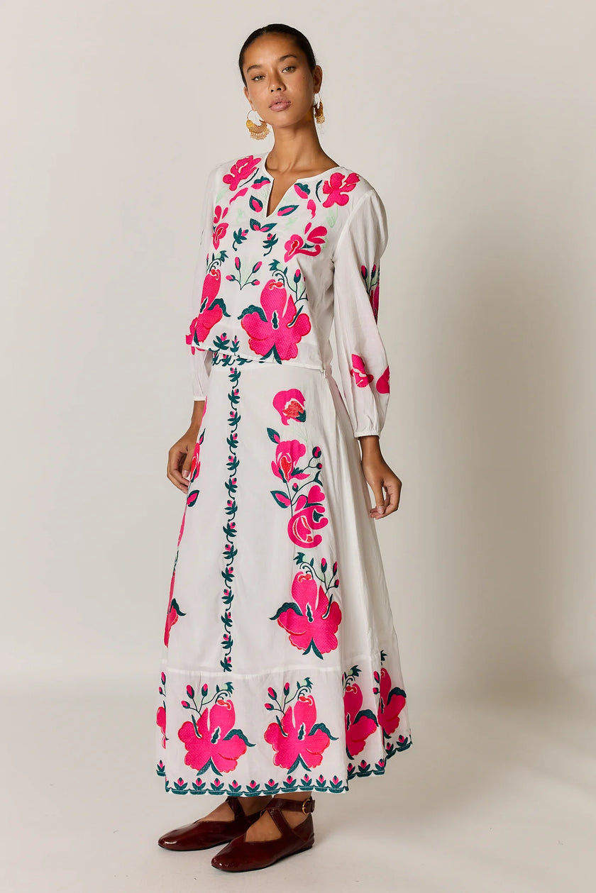 Rubyyaya Miriam Skirt White