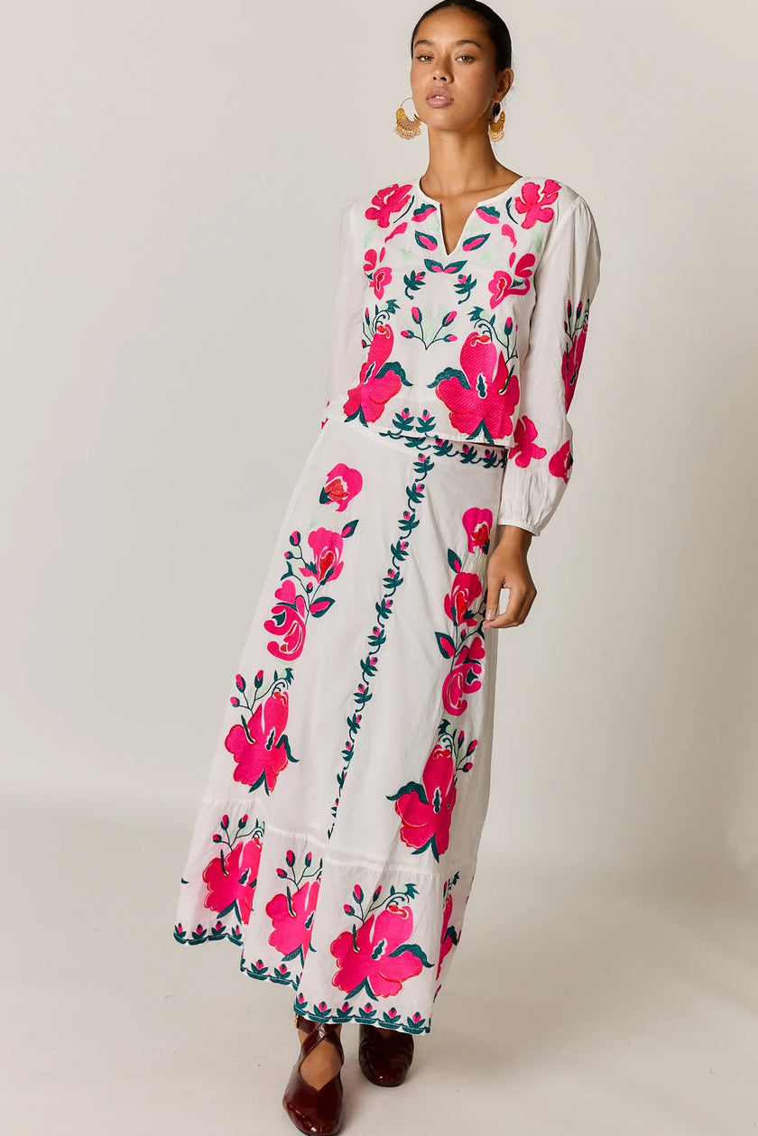 Rubyyaya Miriam Skirt White