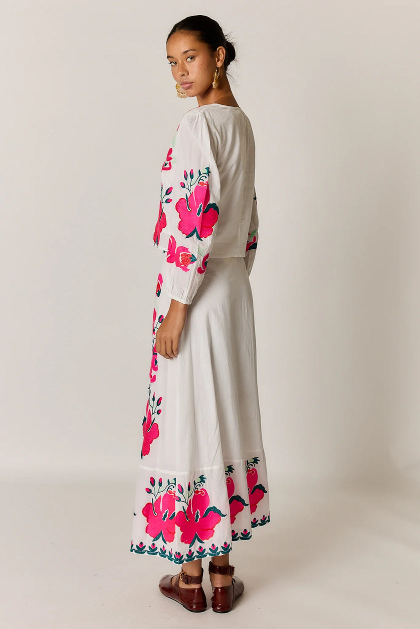 Rubyyaya Miriam Skirt White