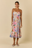 Rubyyaya Songbird Strapless Dress White Floral