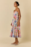 Rubyyaya Songbird Strapless Dress White Floral