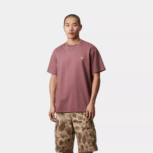 Carhartt WIP S/S Chase T-Shirt Dusky Pink/Gold