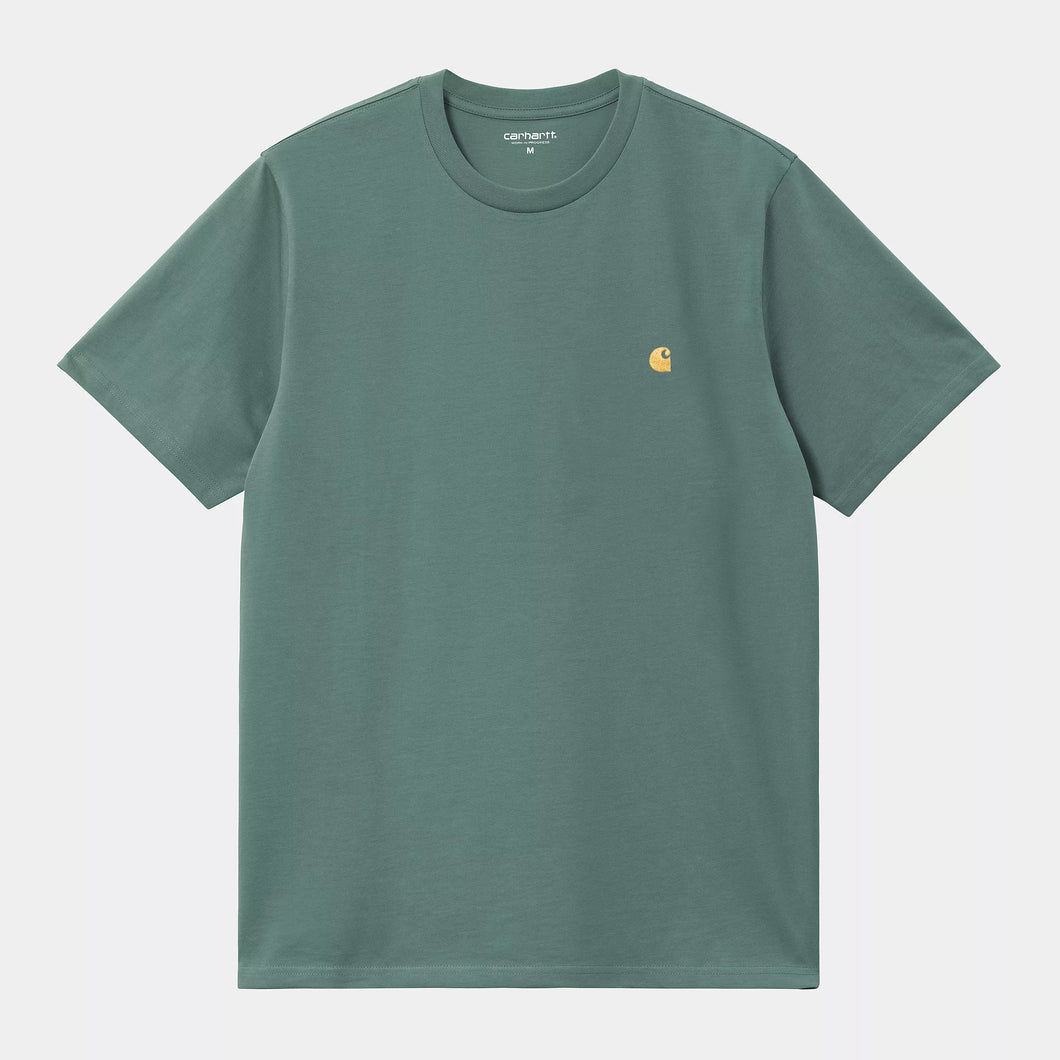 Carhartt WIP S/S Chase T-Shirt Silver Pine/Gold