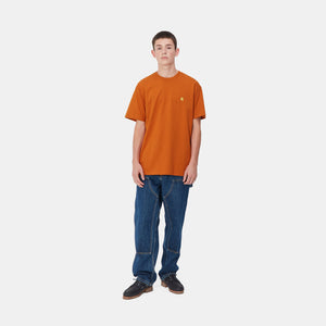 Carhartt WIP S/S Chase T-Shirt Turmeric / Gold