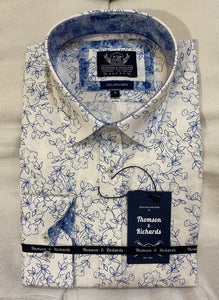 Thomson & Richards L/S Shirt Capri Blue