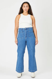 Rolla's Sailor Jean Ashley Blue Crop