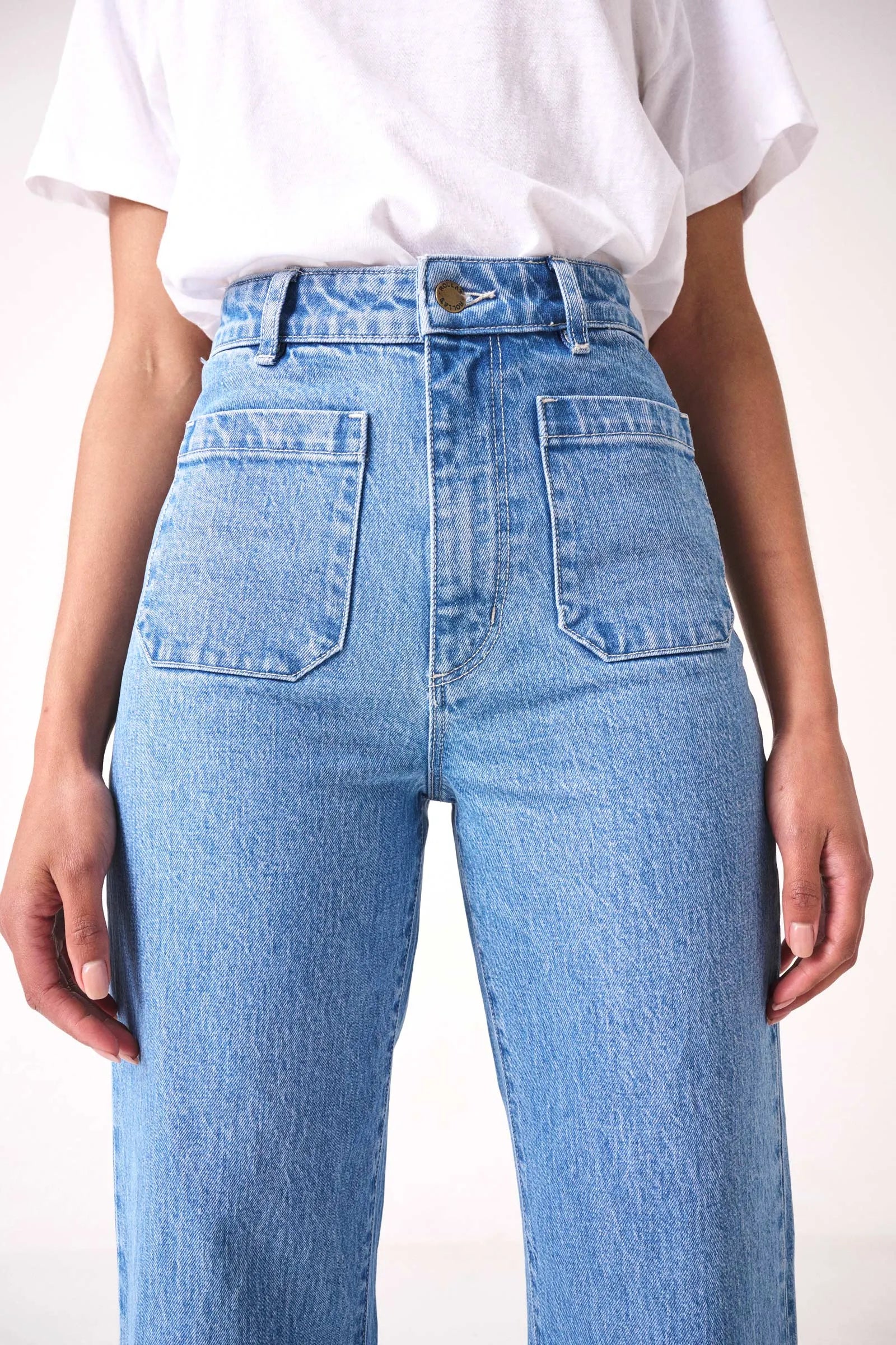 Rolla's Sailor Jean Lily Blue Crop
