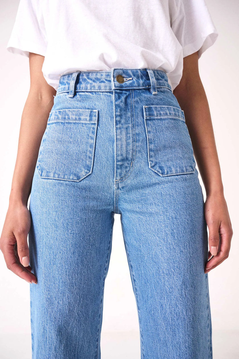 Rolla's Sailor Jean Lily Blue Crop