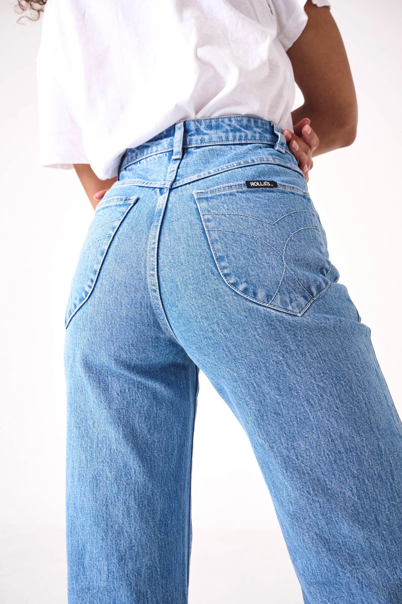 Rolla's Sailor Jean Lily Blue Crop