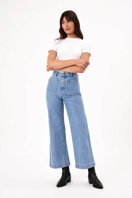 Rolla's Sailor Jean Lily Blue Crop