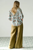 Lazybones Ollie Pant Fir Green Linen
