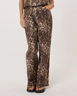 Sass Clothing Tasha Pant Dark Brown Leopard
