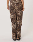 Sass Clothing Tasha Pant Dark Brown Leopard