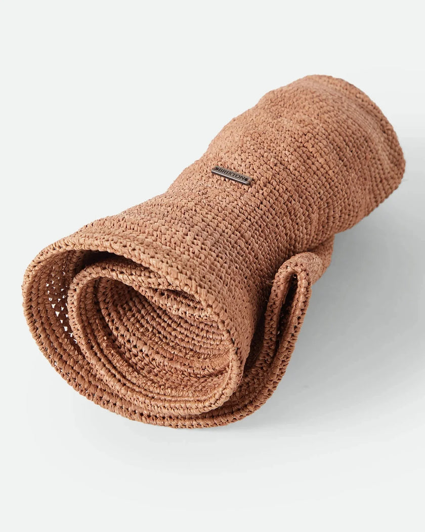 Brixton Odessa Straw Packable Cowboy Hat Italian Clay