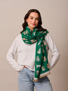 Tiger Tree Alley Catz Scarf Green