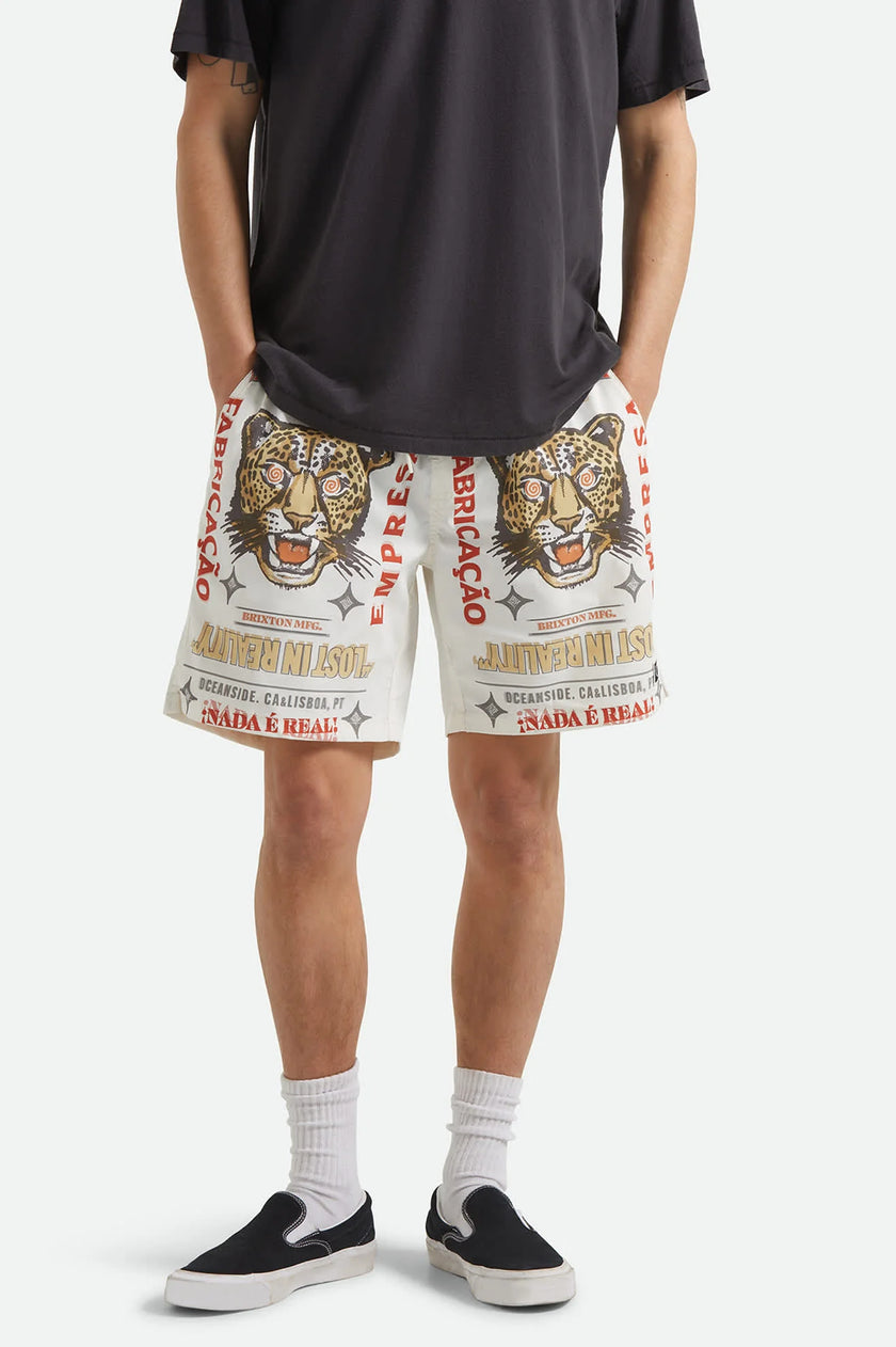 Brixton Everyday Stretch Hybrid Short Lost In Reality Print