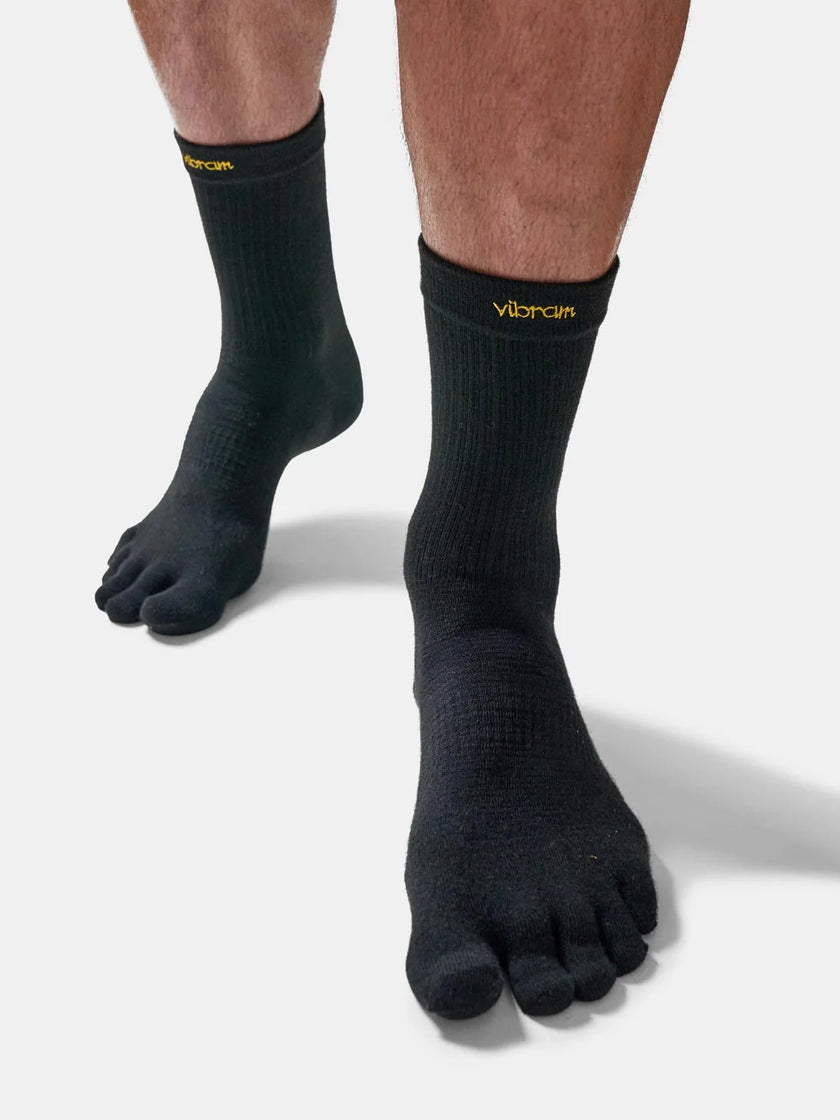 Vibram FiveFingers Crew Coolmax Socks Black Unisex