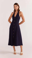 Load image into Gallery viewer, Staple The Label Alora Halter Dress Navy
