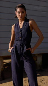 Staple The Label Alora Jumpsuit Navy