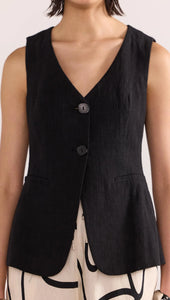 Staple The Label Athena Longline Vest Black