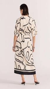 Staple The Label Zenith Midi Shirtdress Abstract