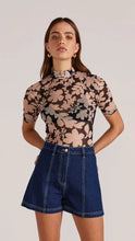 Load image into Gallery viewer, Staple The Label Selita Mesh Top Black/ Beige
