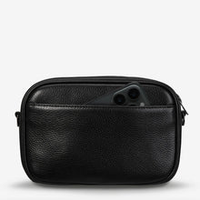 Load image into Gallery viewer, Status Anxiety Plunder Bag With Dual Strap Black Leather
