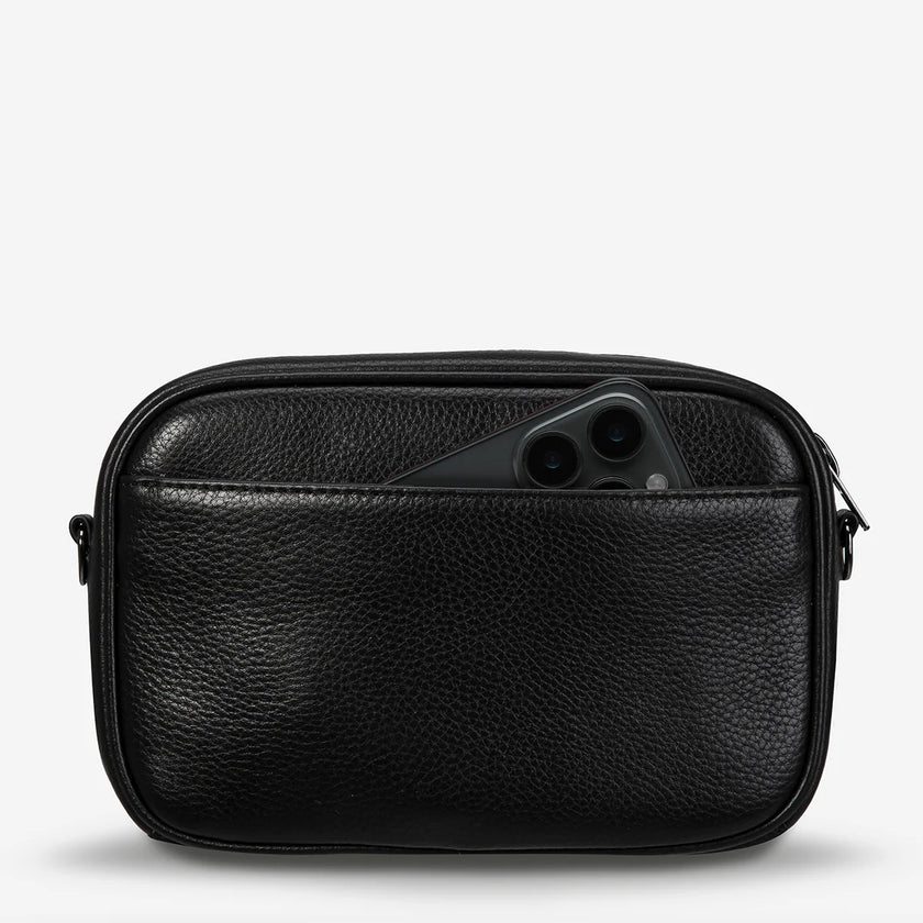 Status Anxiety Plunder Bag With Dual Strap Black Leather