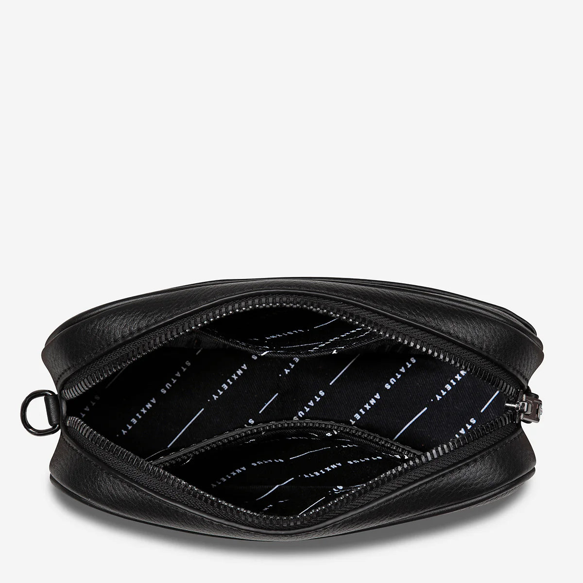 Status Anxiety Plunder Bag With Dual Strap Black Leather