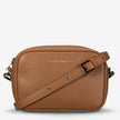 Status Anxiety Plunder Bag With Dual Straps Camel Leather