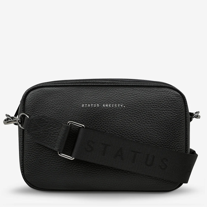 Status Anxiety Plunder Bag With Dual Strap Black