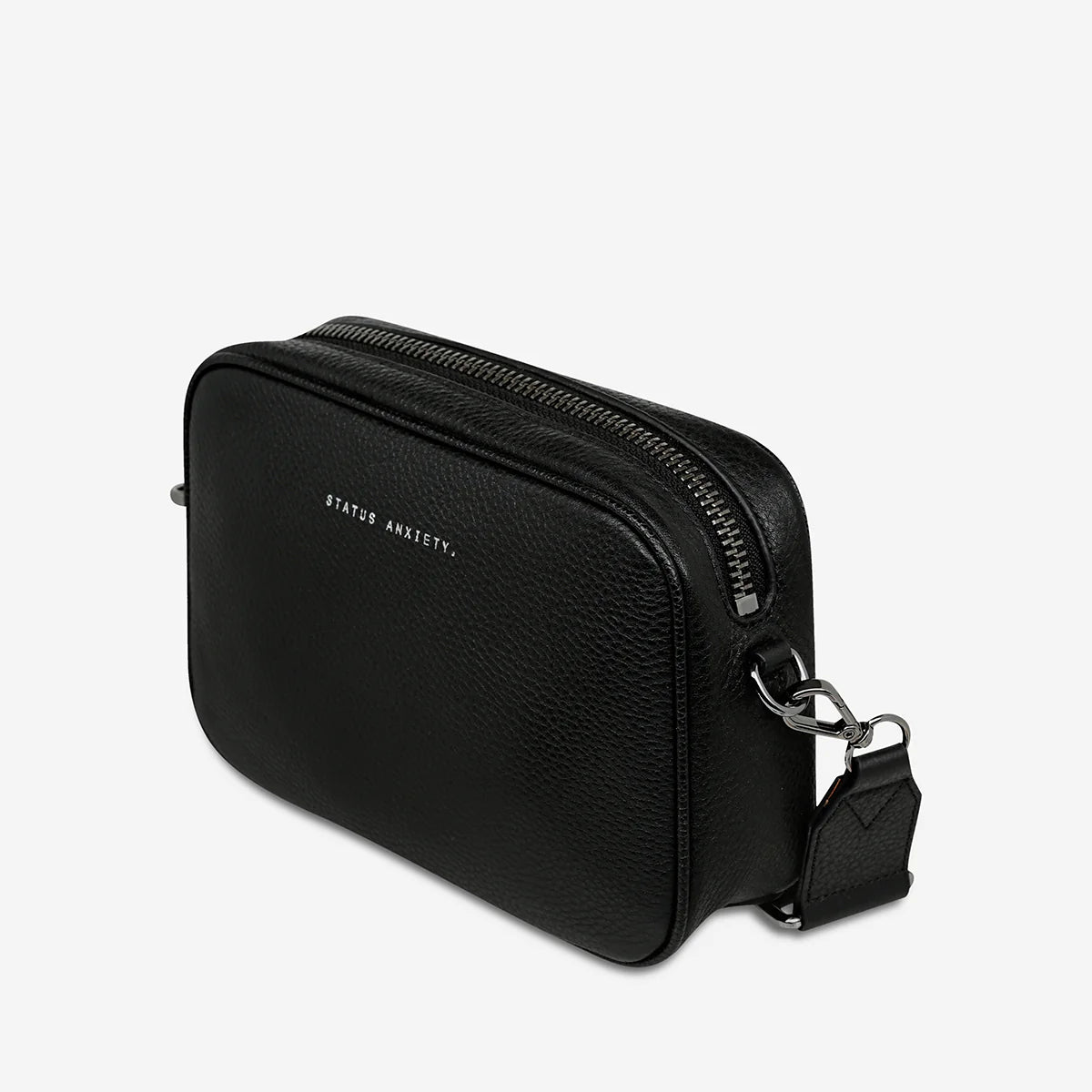 Status Anxiety Plunder Bag With Dual Strap Black Leather