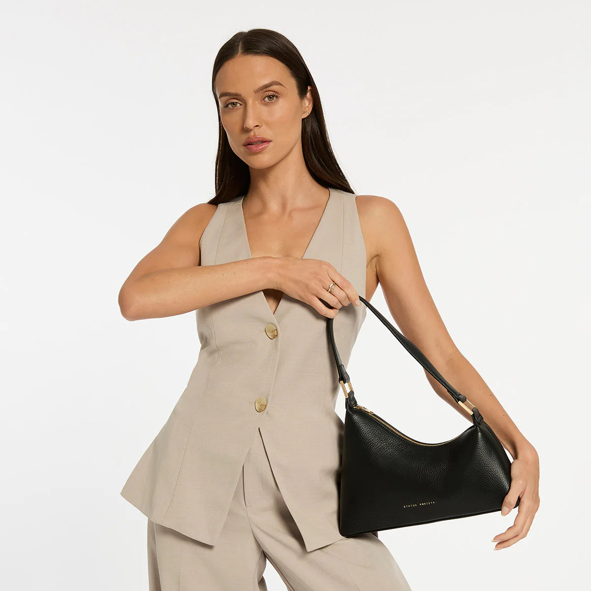 Status Anxiety Reverie Bag Black/ Brushed Gold