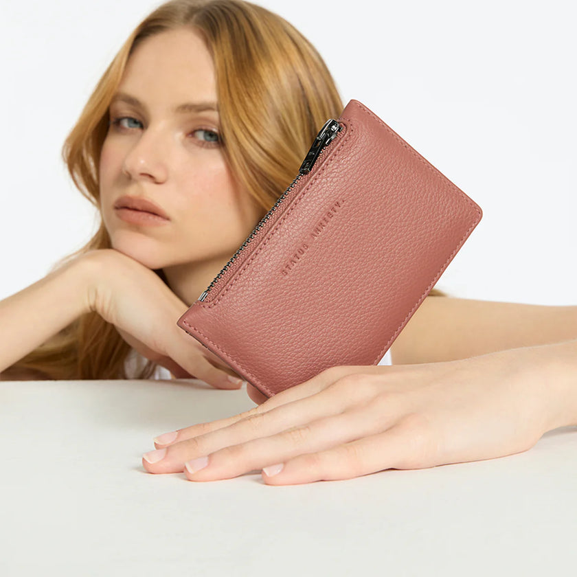 Status Anxiety Avoiding Things Wallet Dusty Rose