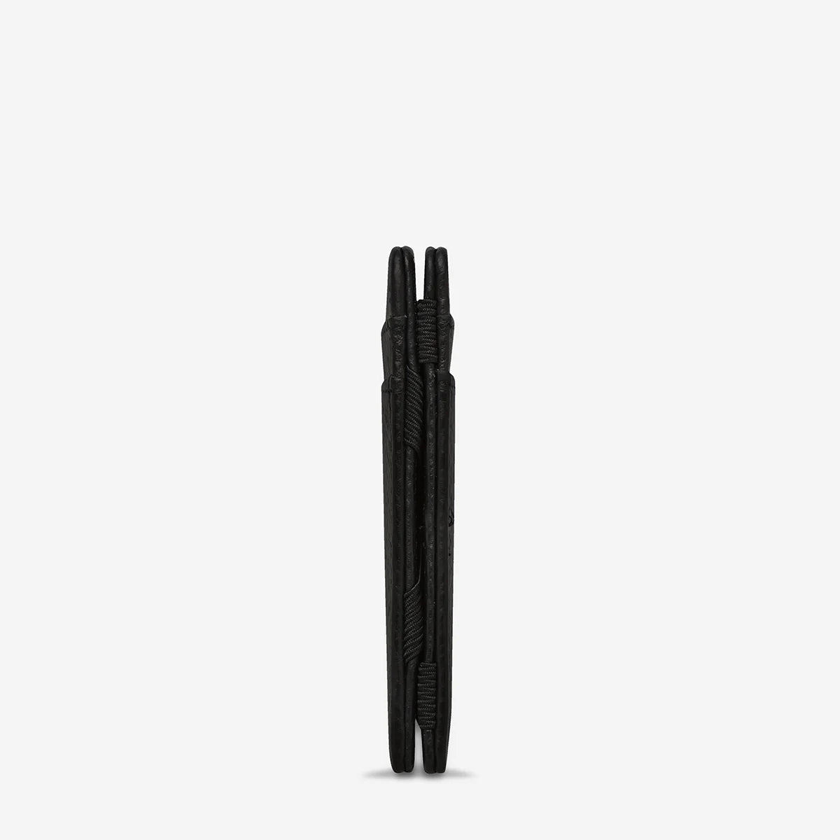 Status Anxiety Flip Wallet Black Leather