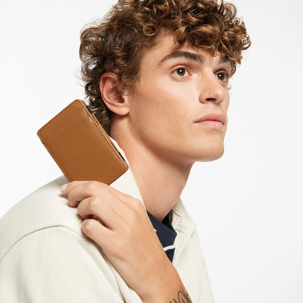 Status Anxiety Flip Wallet Camel Leather