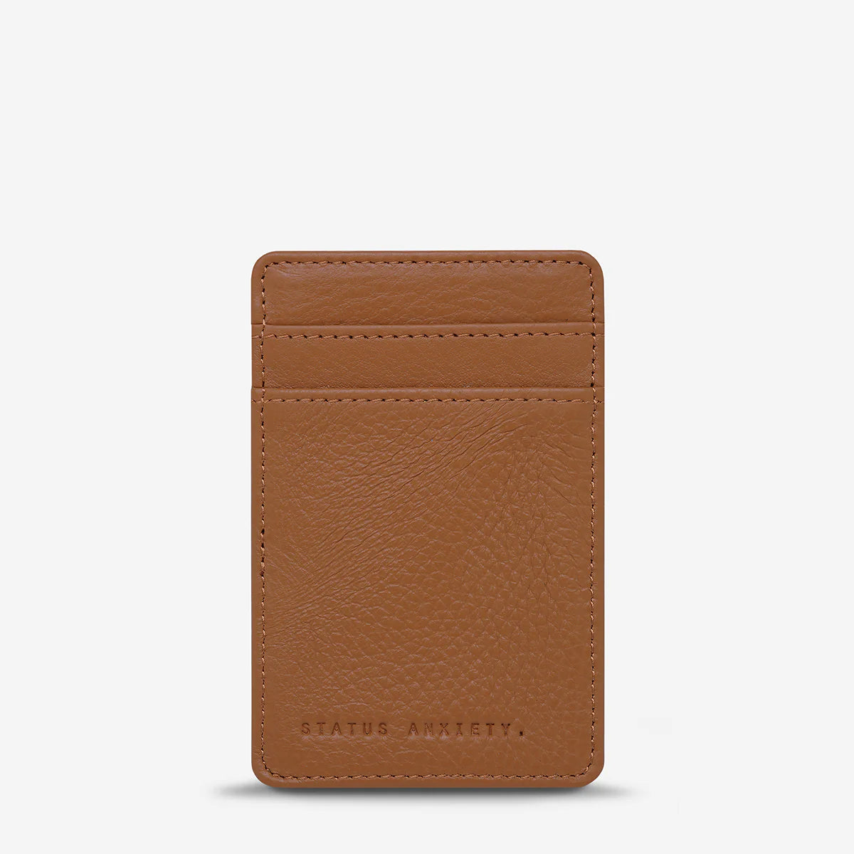Status Anxiety Flip Wallet Camel Leather