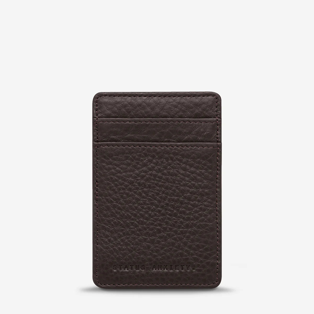 Status Anxiety Flip Wallet Chocolate Leather