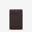 Status Anxiety Flip Wallet Chocolate Leather