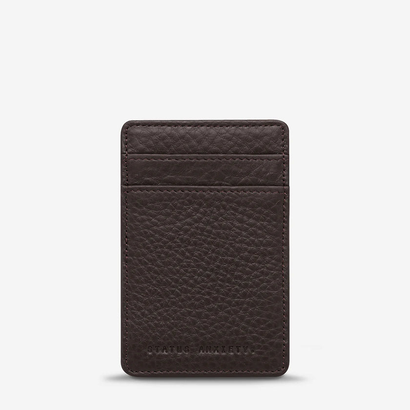 Status Anxiety Flip Wallet Chocolate Leather