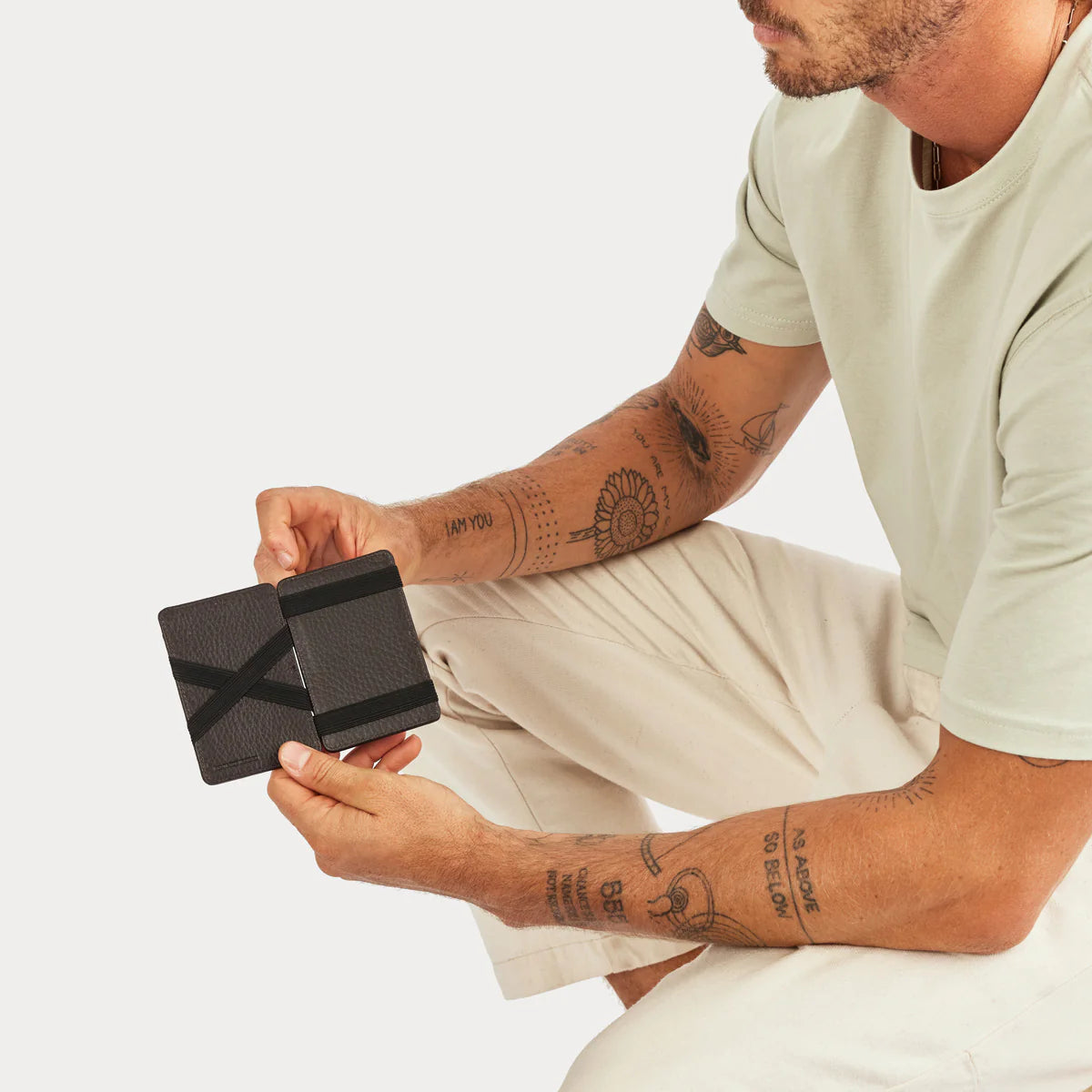 Status Anxiety Flip Wallet Chocolate Leather