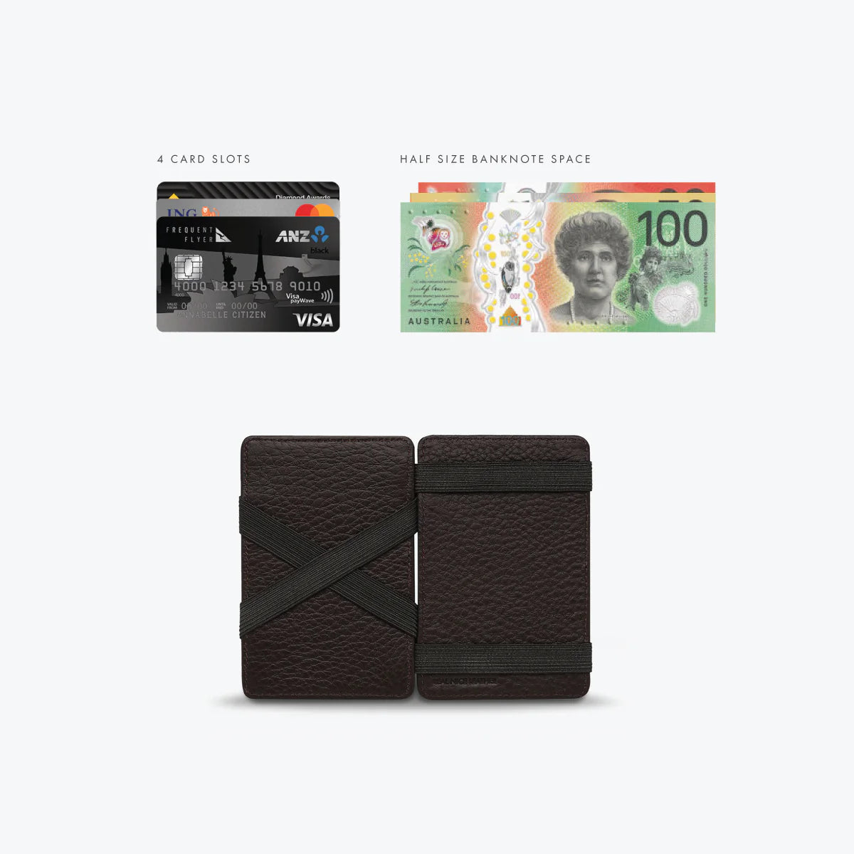 Status Anxiety Flip Wallet Chocolate Leather
