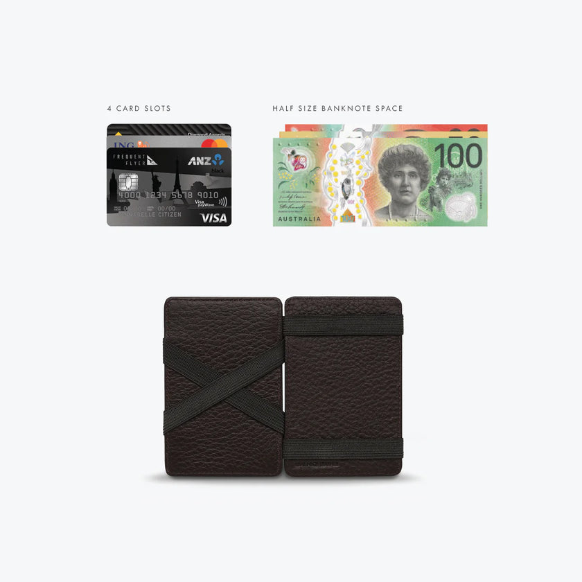 Status Anxiety Flip Wallet Chocolate Leather