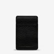 Status Anxiety Flip Wallet Black Leather